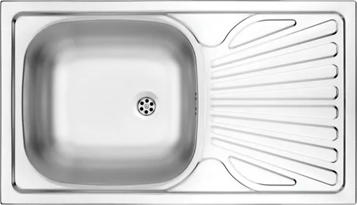 DEANTE Techno nerez dekor Nerezový dřez, 1 bowl s odkapávačem ZMU_3110