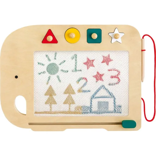 Petit Collage Dřevěná magnetická kreslící tabulka