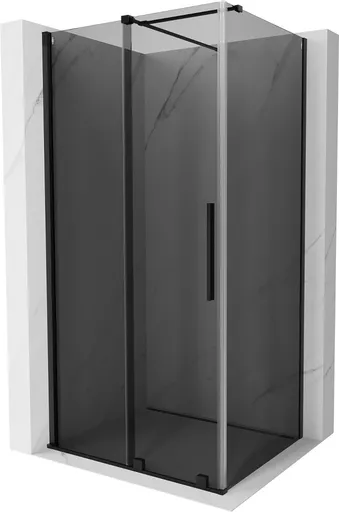 MEXEN/S Velar sprchový kout, posuvné dveře 100 x 110, grafit, černá 871-100-110-41-70