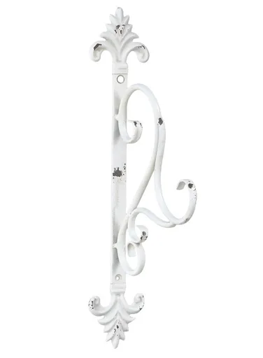 Krémový antik závěsný kovový hák na lucernu Mounted - 8*17*41cm 64080919