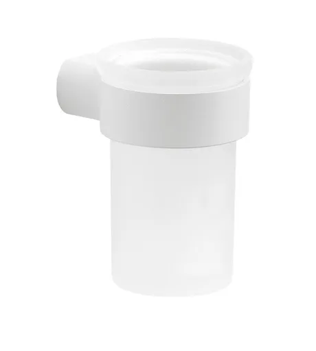 Gedy PIRENEI sklenka, bílá matná/sklo satin PI1002