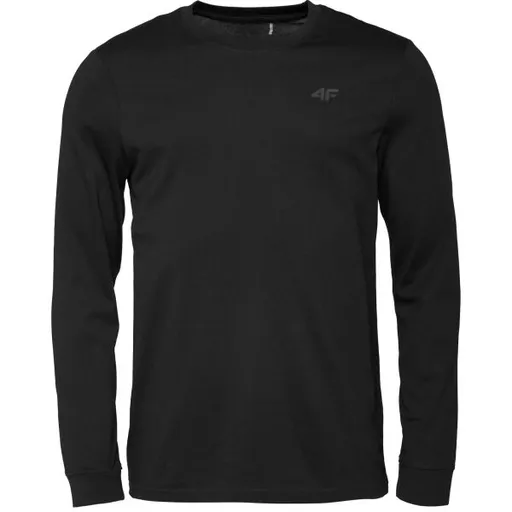 4F LONGSLEEVE Pánské triko, černá, velikost