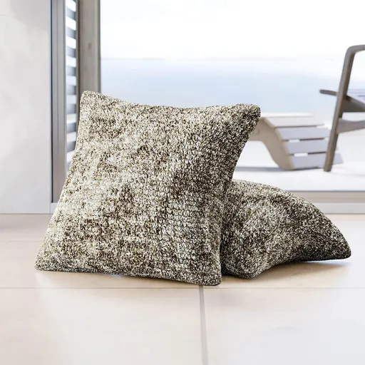 Bielastické potahy MARMO béžové povlaky na polštářky 2 ks ( 40 x 40 cm)