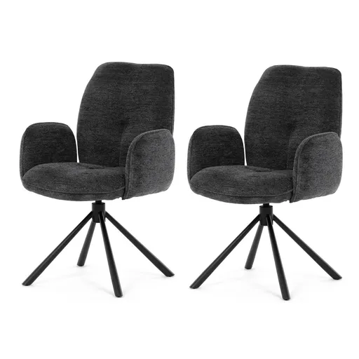 Sada jídelních židlí DCH-D1330 BK2, 2 ks