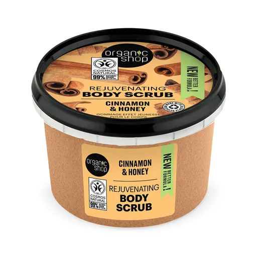 Organic Shop Omlazující tělový peeling Skořice a med (Rejuvenating Body Scrub) 250 ml