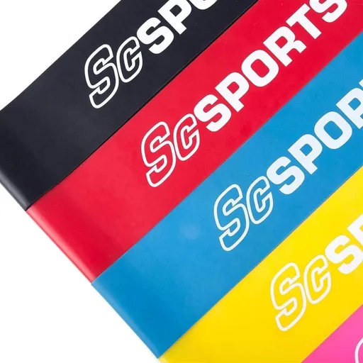 Sada fitmess odporových gum ScSPORTS®, 5 ks