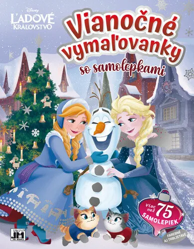 Vianočné vymaľovanky so samolepkami Ľadové kráľovstvo