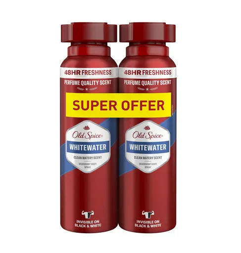 Old Spice Whitewater Pánský deodorant ve spreji 2x150 ml
