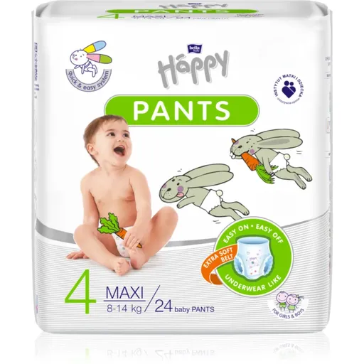 Bella Baby Happy Pants SIze 4 Maxi jednorázové plenkové kalhotky 8-14 kg 24 ks