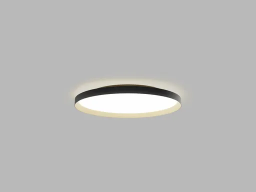 LED2 12749537D Stropní svítidlo MOON 60, BG DALI/PUSH DIM 60W 2CCT 3000K/4000K černá/zlatá RING