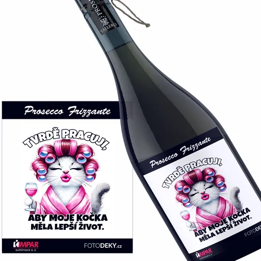 Víno Lepší život – kočka (Druh Vína: Prosecco)