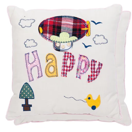 Polštář dětský Happy 30*30 cm Clayre & Eef