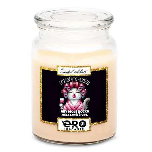 Svíčka Lepší život – kočka (Vůně svíčky: Vanilka)