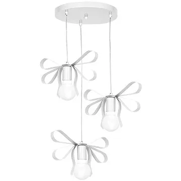 Dětský lustr NELA 3xE27/60W/230V bílá (74201)