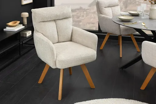 Otočné jídelní křeslo 2 ks GYES Dekorhome