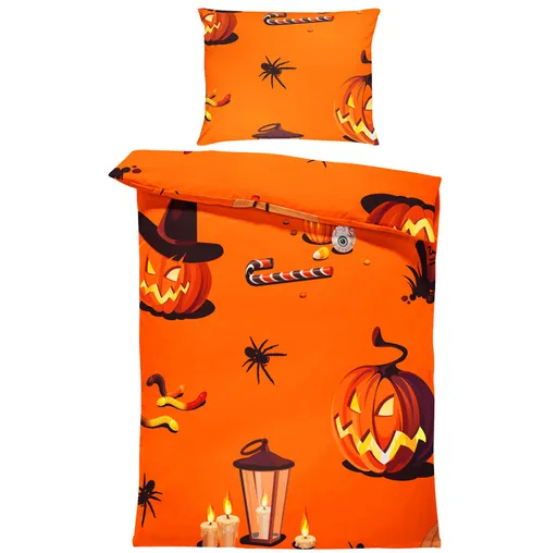Povlečení Halloweenský vzor 1 (Rozměr : 1x140/220 + 1x90/70)
