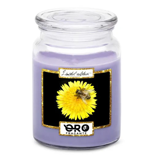 Svíčka Včela na pampelišce (Vůně svíčky: Levandule)