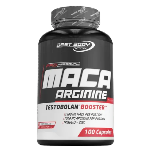 Best Body Professional Maca Arginine testobolan booster - 100 kapslí