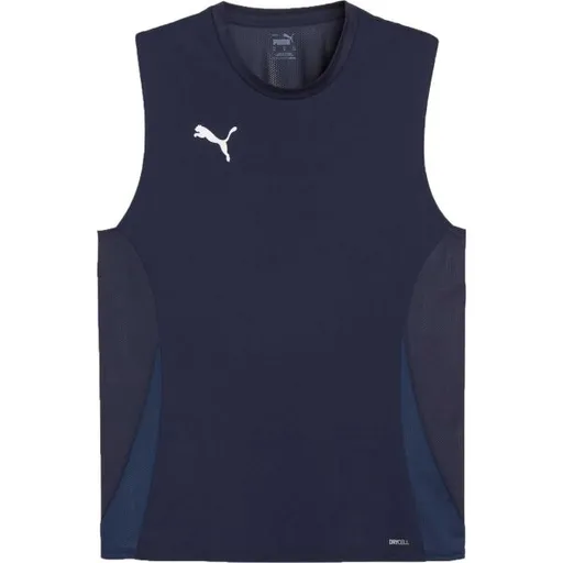 Puma TEAMGOAL SLEEVELESS JERSEY Pánské sportovní tílko, tmavě modrá, velikost