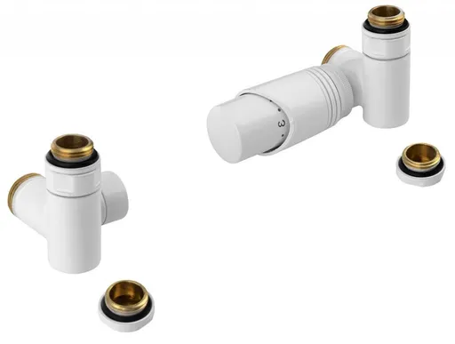 Bruckner WICHER ECK COMBI připojovací sada termostatická rohová, bílá 600.321.4