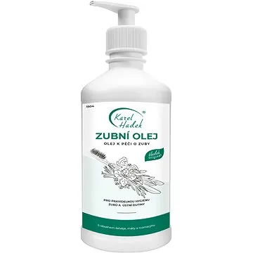 KAREL HADEK zubní olej ze 7 bylin k péči o zuby při parodontóze 500 ml (8592979121166)