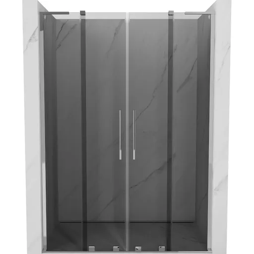 MEXEN/S Velar L Duo posuvné sprchové dveře 160, grafit, chrom 871-160-003-42-01