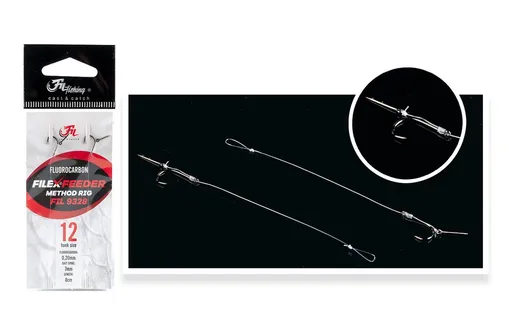 Filfishing Návazec Method Feeder Fluorocarbon Rig - 12 - 20mm,Filfishing Návazec Method Feeder Fluorocarbon Rig - 12 - 20mm