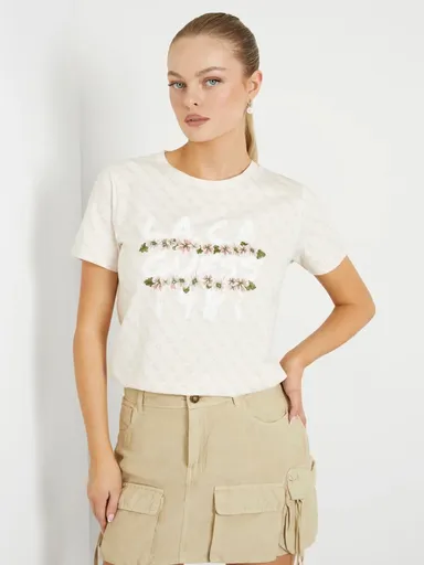 Guess dámské béžové tričko W4GI47K9RM1 M