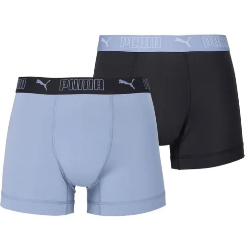 Puma M SPORT MICROFIBER BOXERS 2P Pánské boxerky, světle modrá, velikost