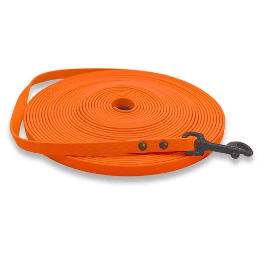 PafDog® lehké voděodolné HEXA stopovací vodítko ploché, 1cm - neonově oranžová PAF-600