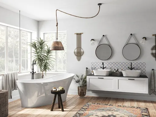 BESCO Volně stojící vana CALIMA bílá Barva Bílá, Barva sifonu Bílá, Rozměr vany 170 × 74  VANCALIM170W