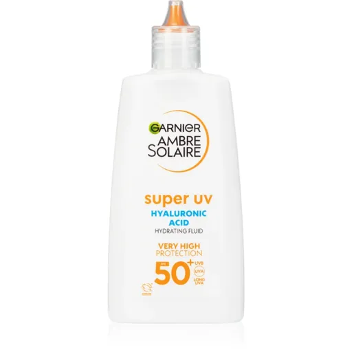 Garnier Ambre Solaire Super UV Hyaluronic Acid lehký ochranný fluid s hydratačním účinkem SPF 50+ 40 ml