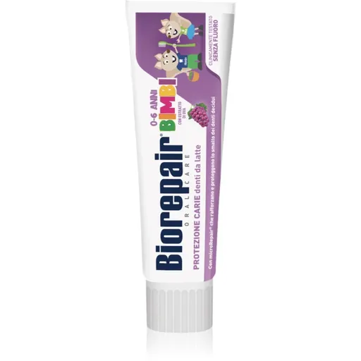 Biorepair Kids 0-6 Grape zubní pasta pro děti pro obnovení zubní skloviny Grape 50 ml