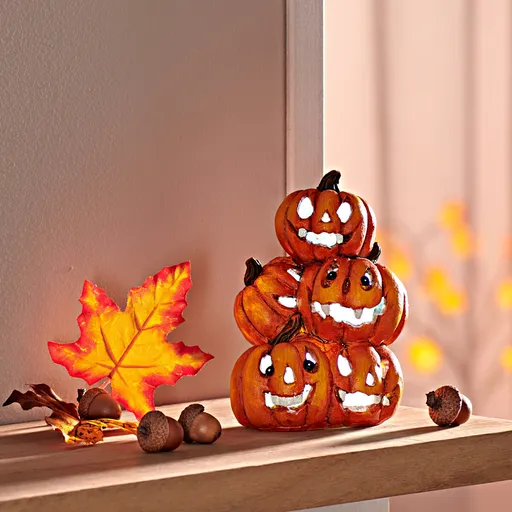 LED dekorace Rozesmáté dýně