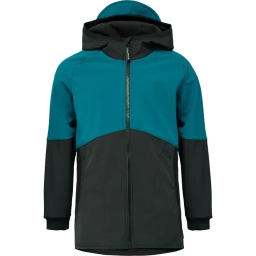 UNUO STREET Dětská softshellová bunda, černá, velikost 122-128