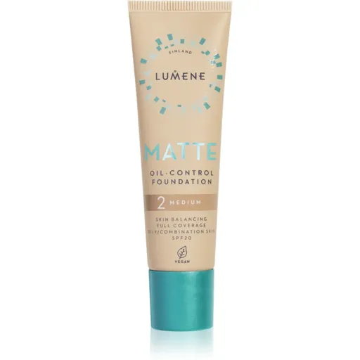 Lumene Matte Oil-Control matující make-up SPF 20 odstín 2 Soft Honey / Medium 30 ml