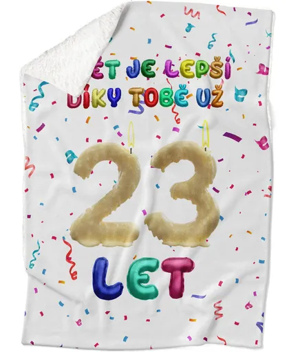 Deka Svět je lepší díky Tobě (věk: 23, Podšití beránkem: ANO)