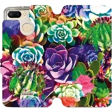 Flipové pouzdro na mobil Xiaomi Redmi 6 - MG08S Sukulenty a kaktusy (5903226363636)