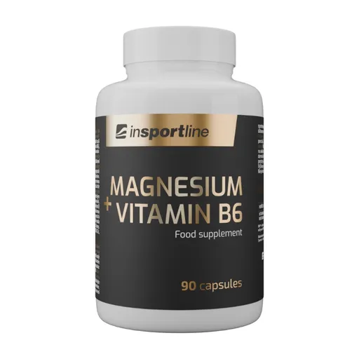 Doplněk stravy inSPORTline Magnesium+Vitamin B6, 90 kapslí