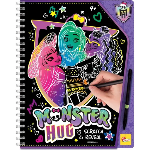 Liscianigiochi Monster High Vyškrabávací omalovánky objetí