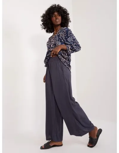 Dámské kalhoty palazzo SUBLEVEL námořnicky modré