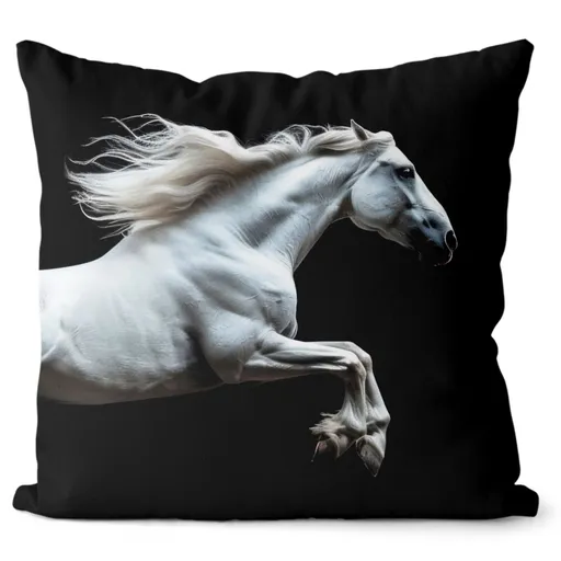 Polštář Bílý kůň (Velikost: 55 x 55 cm)