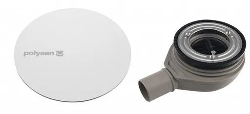 POLYSAN MIRAI vaničkový sifon, průměr 90, DN40, krytka bílá 72730W
