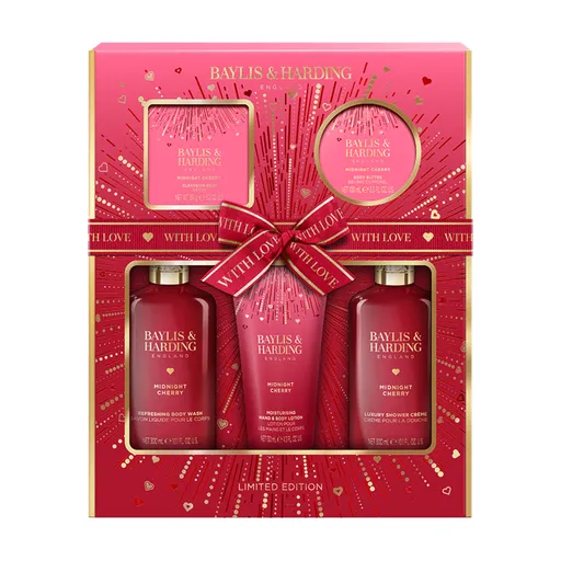 Baylis & Harding Sada péče o tělo Midnight Cherry 5 ks