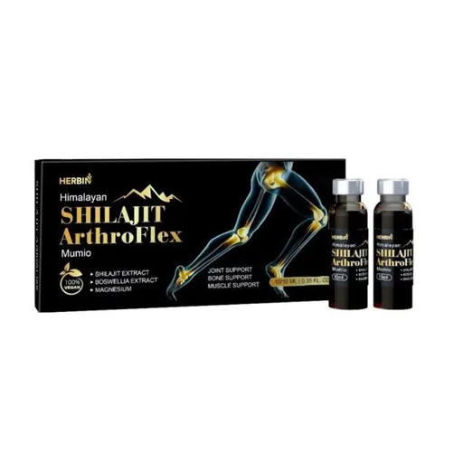 HealthNA Himálajský doplněk stravy MUMIO (Shilajit) ArthroFLEX - 10ks x10 ml - Herbin