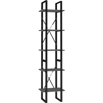 Shumee  s 5 policemi šedá 40×30×175 cm dřevotříska, 3081970 (3081970)