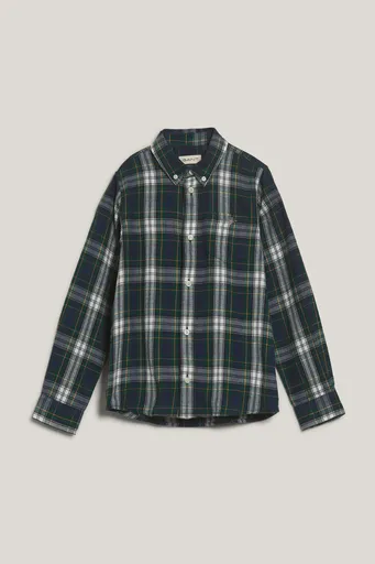 KOŠILE GANT CHECKED FLANNEL BD SHIRT NAVY