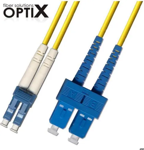 OPTIX LC/UPC-SC/UPC Optický patch cord 09/125 1m G657A