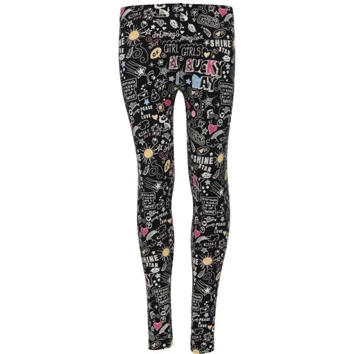 Lewro YEDDA Dívčí legíny, černá, velikost 116-122