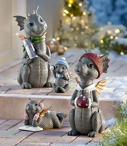 Weltbild Dračí rodinka v zimě, 4dílná sada